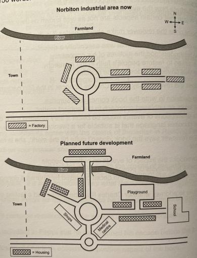 The maps below show an Industrial area in the town of Norton, and planned future development of the site.