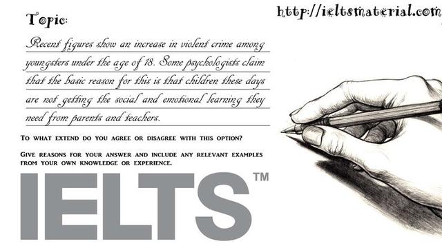 Recent figures show an increase in violent crime among youngsters under the age of 18. Some psychologists claim that the basic reason for this is that children these days are not getting the social and emotional learning they need from parents and teachers. To what extend do you agree or disagree with this option? Give reason for your answer and include any relevant examples from your own knowledge or experience.