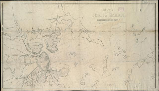 The maps show the harbor at different times, in 2000 and now.