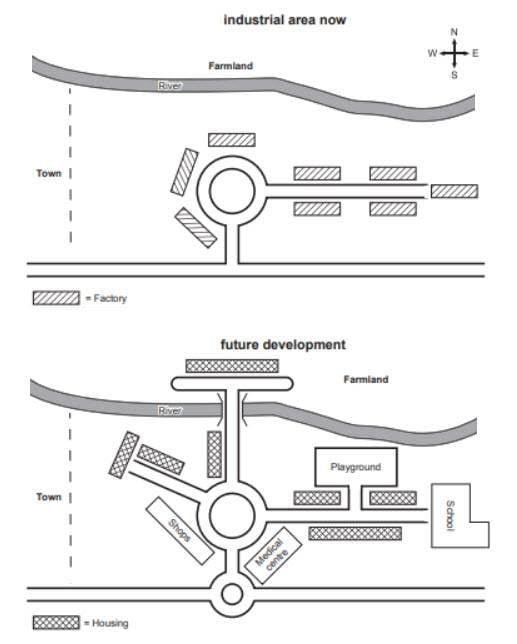 The maps illustrate an industrial area in Norbiton in the present day compared with plans for future development of the site.