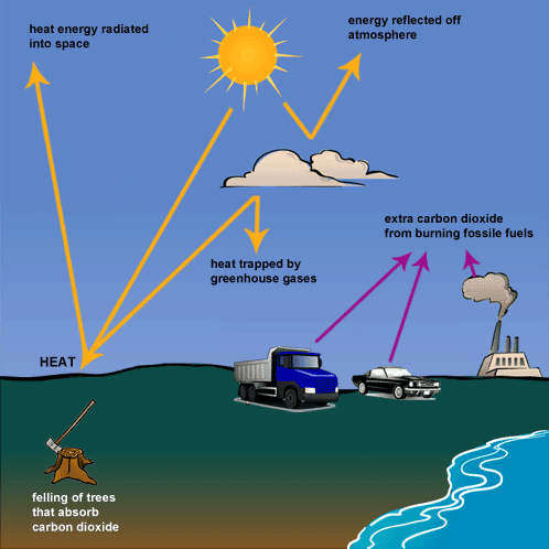 The given process diagram illustrates how greenhouse decoys power from the Sun. Overall, it is clear that there are three phases of how might happen the heating of energy from the Sun.