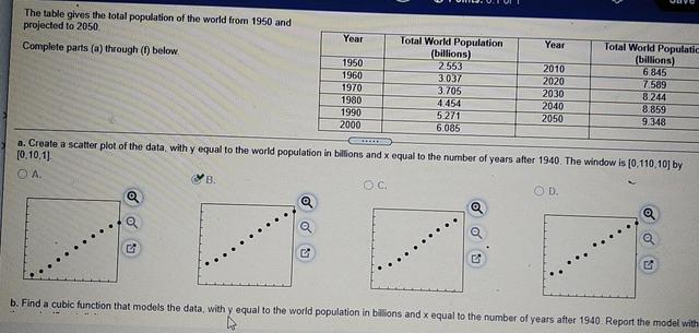 The tables given illustrate how the world population was contributed in different 6 regions in 1950 and 2000. Also, they reveal an estimation of the population in 2050. (in billions)

Overall, the people of the world was increased and it is expected to rise in the future as wll. Moreover, Asia is the only region with the highest population rate, compared to others. In contrast, Oceania has the least position of this table. 

To begin, Asia experienced 4% increase and it is estimated to fall from 59% to 60%. In addition, Africa and Latin America are the two regions that witnessed an increase in their population and they are expected to increase in 2050 to just over 20% and 9%, respectively. 

People of the Europe and North America experienced a considerable fall which seem set to continue in the future. Oceania with just 1% of the people in the world, is the last region of population in this list.