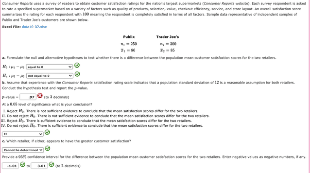 The table below shows the results of a survey asking US consumers about shopping at K-Mart. Summarise the information by selecting and reporting the main features, and make comparisons where relevant.