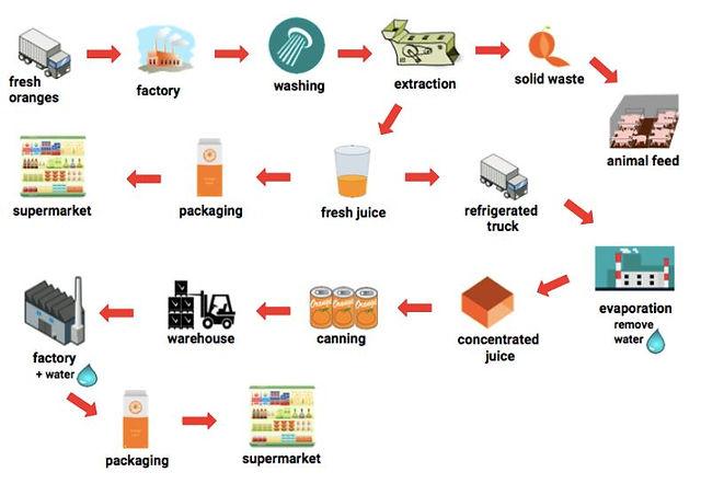 The given picture illustrates the process and materials by which instant noodles are produced.